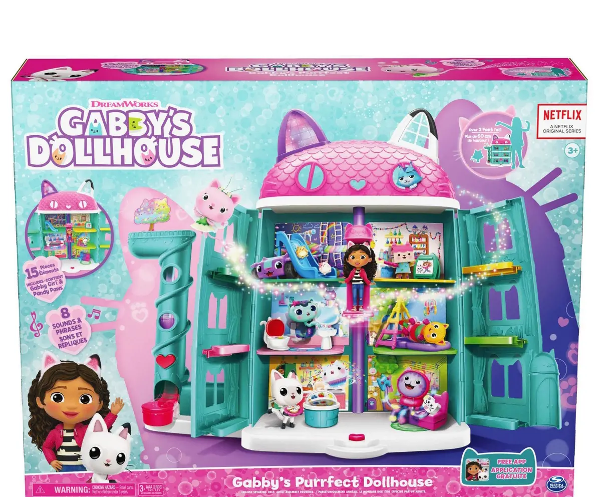 Gabby’S Dollhouse Purrfect Dollhouse Playset 1
