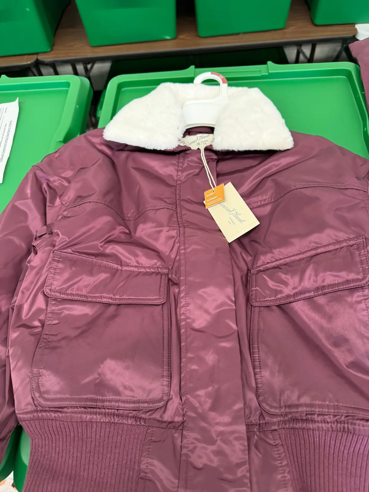 Ladies Burgundy Crop Jacket (Variants) 1