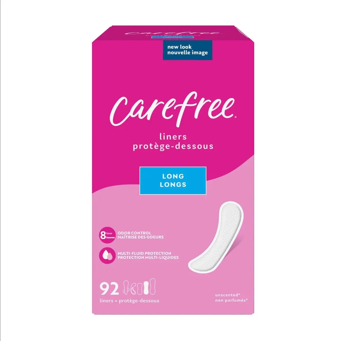 Carefree Unwrapped Unscented Panty Liners - 92Ct (Some Boxes Damaged!!!) 1