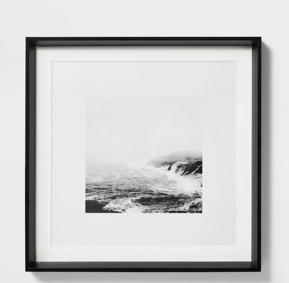 20" × 20" Foggy Shore Framed Wall Art 1