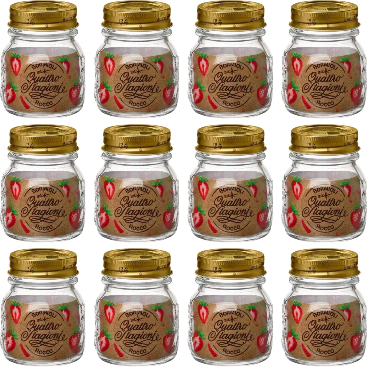 Bormioli Rocco Weckpotten Quattro Stagioni - Ø 8.5 Cm / 250 Ml - 12 Stuks 1