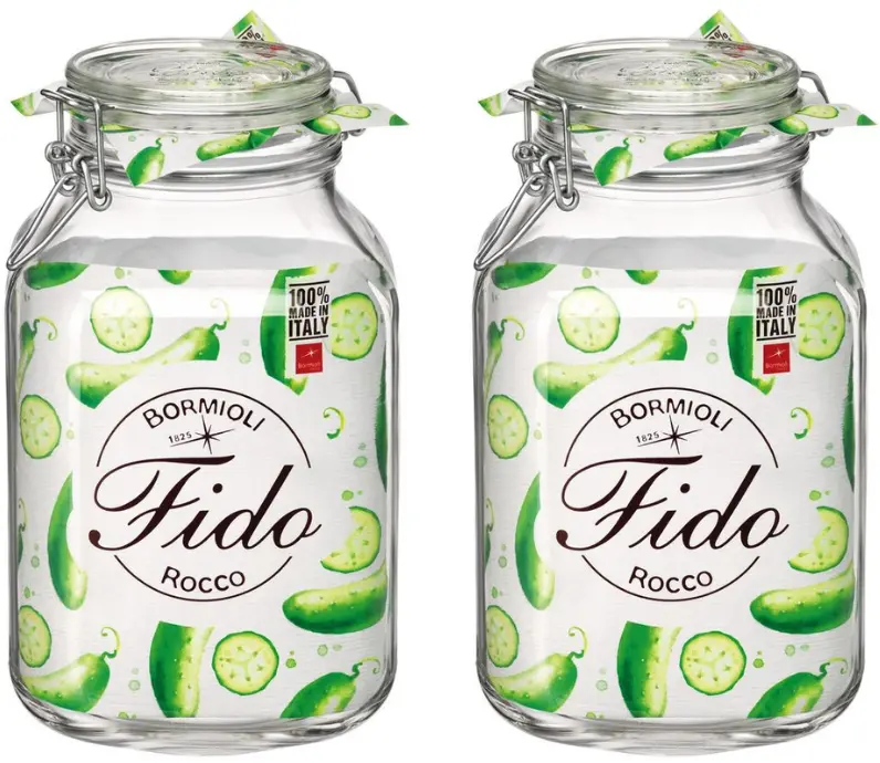 Bormioli Rocco Weckpot Fido Vierkant - 14 X 14 Cm / 3 Liter - 2 Stuks 1