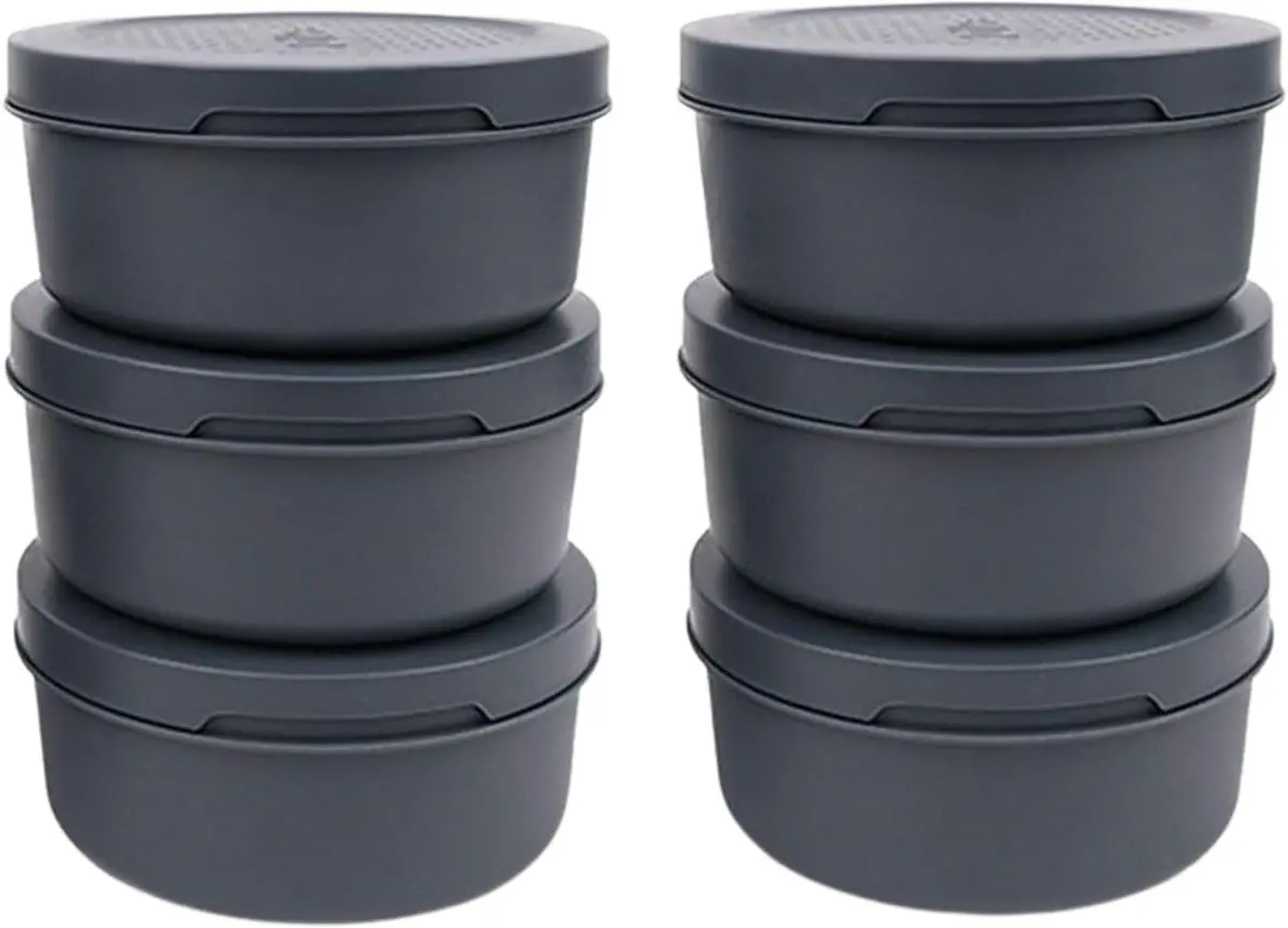 Ziipa Pizzadeeg Doos - Ø 16 Cm / 250 Gram - Leisteen - 6 Stuks 1