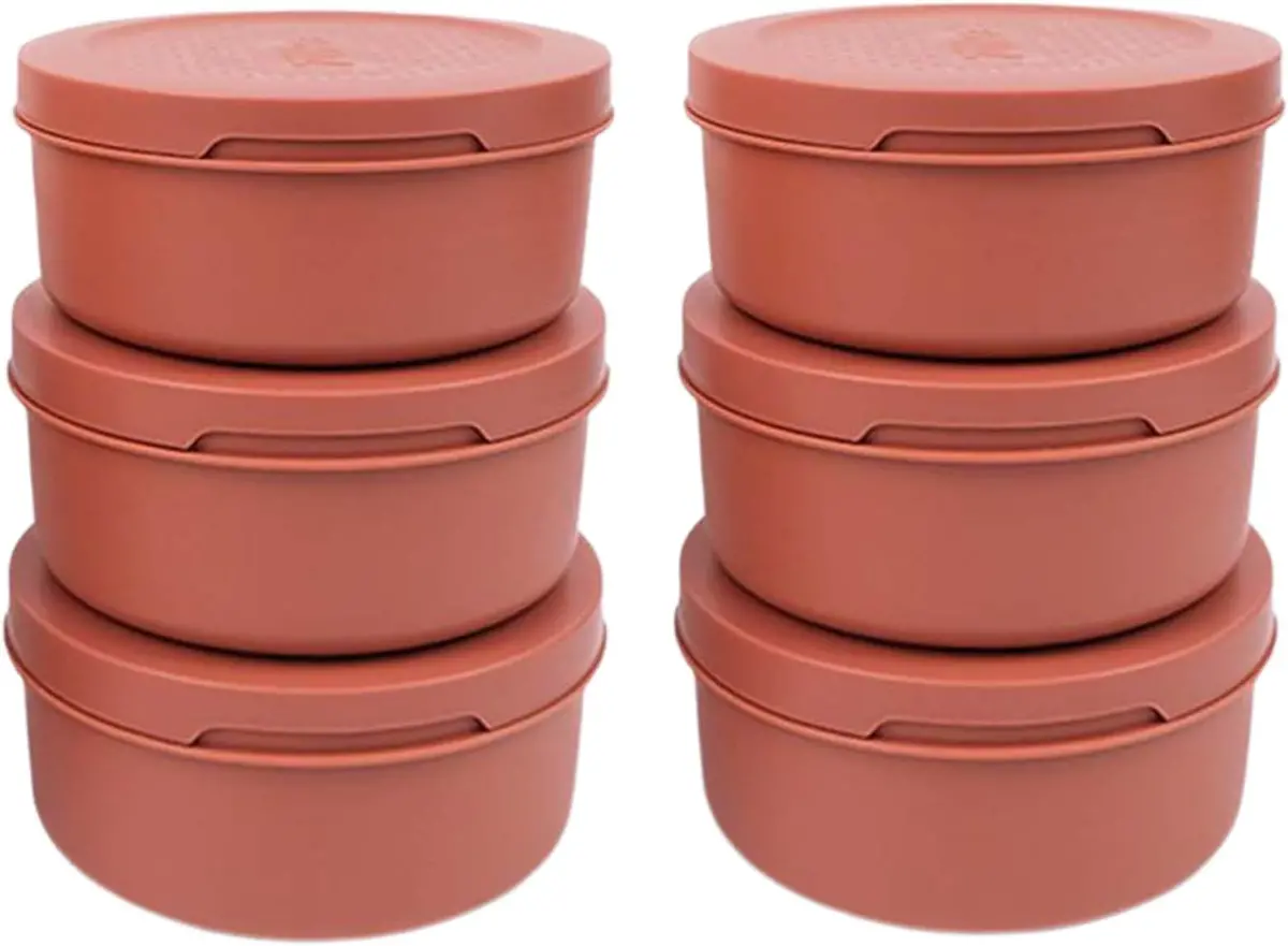 Ziipa Pizzadeeg Doos - Ø 16 Cm / 250 Gram - Terracotta - 6 Stuks 1
