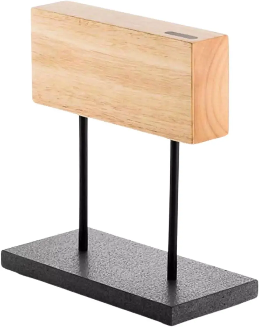 Laguiole Style De Vie Magnetisch Messenblok Eiken - Met Natuurstenen Voet 1