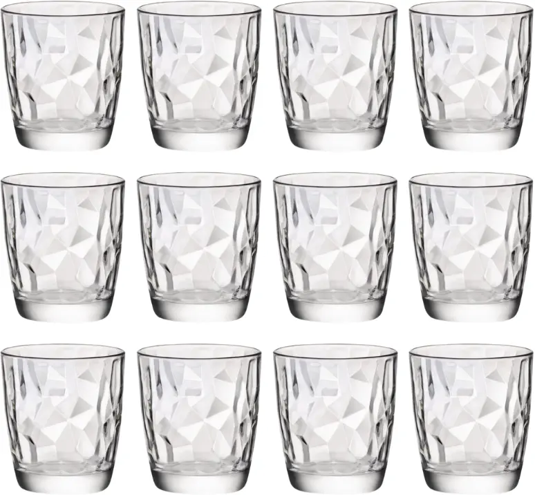 Bormioli Rocco Glazenset - Waterglazen - Transparant - Diamond - 300 Ml - 12 Stuks 1