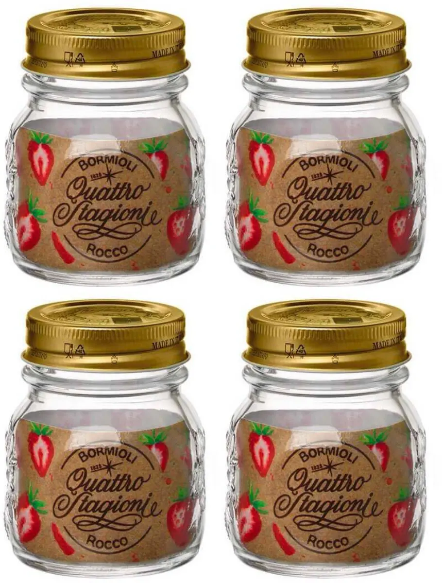Bormioli Rocco Weckpotten Quattro Stagioni - Ø 8.5 Cm / 250 Ml - 4 Stuks 1