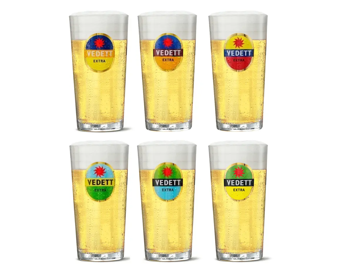 Vedett Bierglazen Extra - 250 Ml - 6 Stuks 1