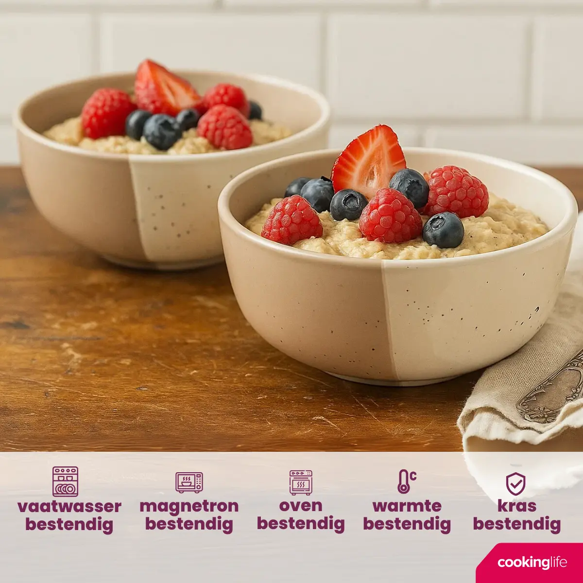 Cookinglife Soepkommen / Kommen Leem Ø 15 Cm - 6 Stuks 2