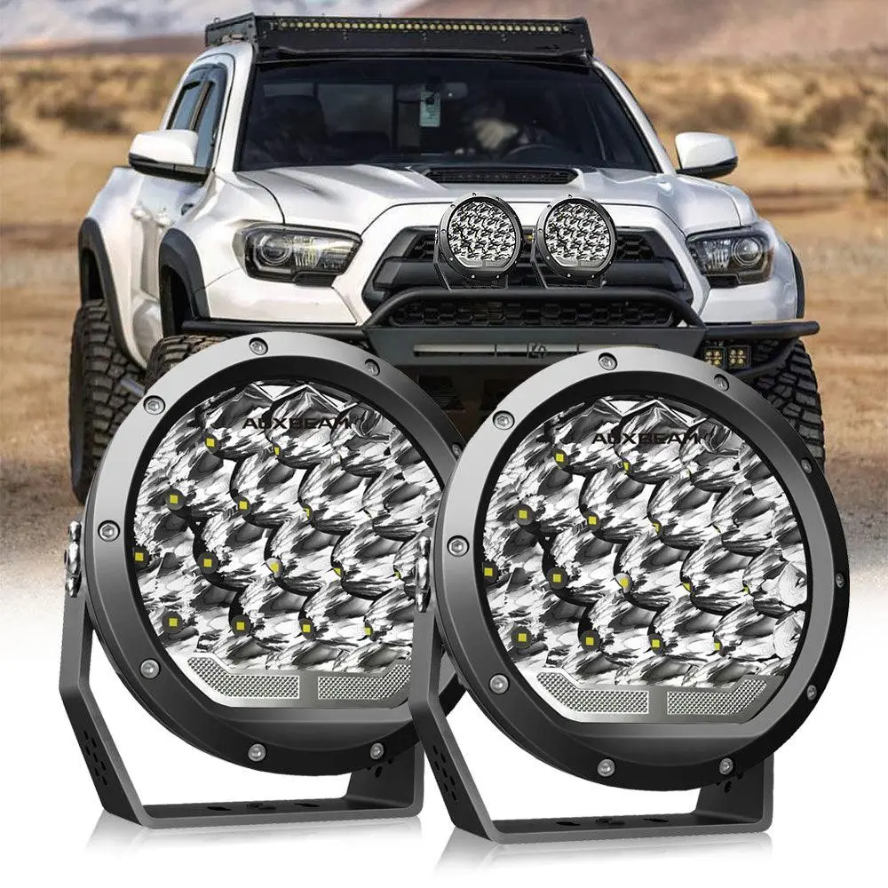 (2Pcs/Set) 7 Inch 178W Round Off Road Light Spot Beam Led Driving Lights 1