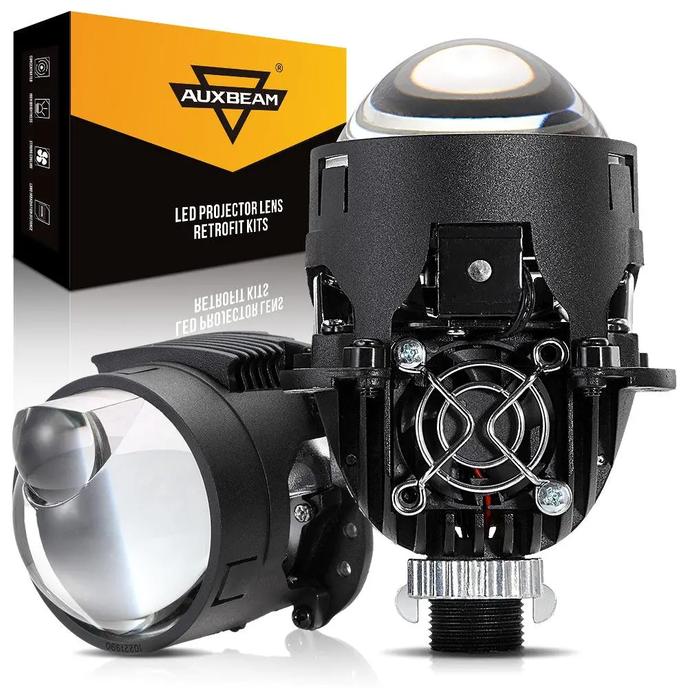 2.5 Inch 90W 70W Hi/Lo Beam Bi-Led Laser Projector Lens Headlight S8 Series Non-Destructive Installation Projector Lens For Car | 2Pcs/Set 1