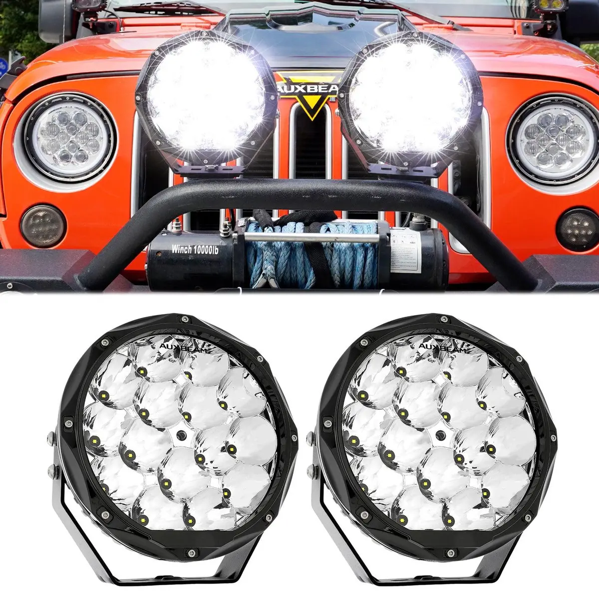 (2Pcs/Set) 8.5 Inch 150W Round Off Road Lights Spot Beam Led Driving Lights 1