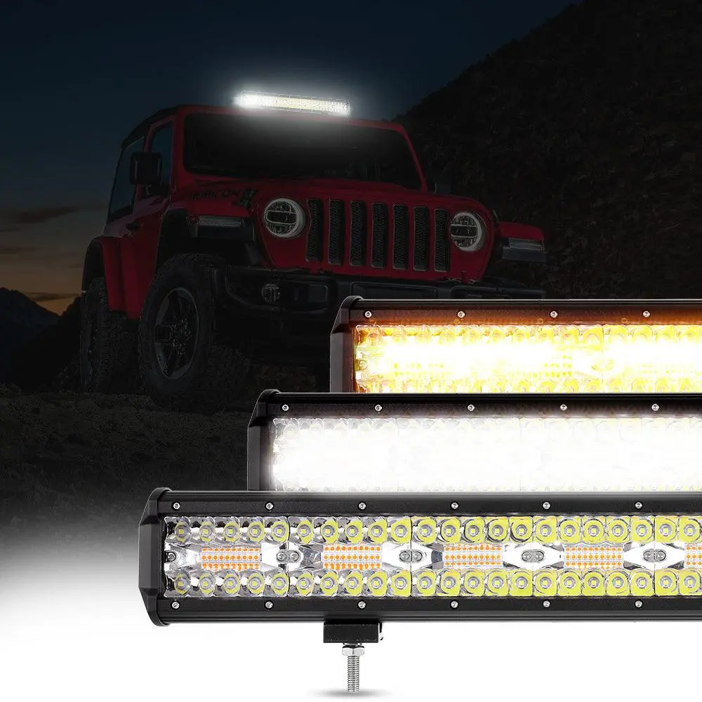 6 Modes Series 3 Inch/4Inch/7Inch/12Inch/20Inch White&Amber Led Light Bar 1