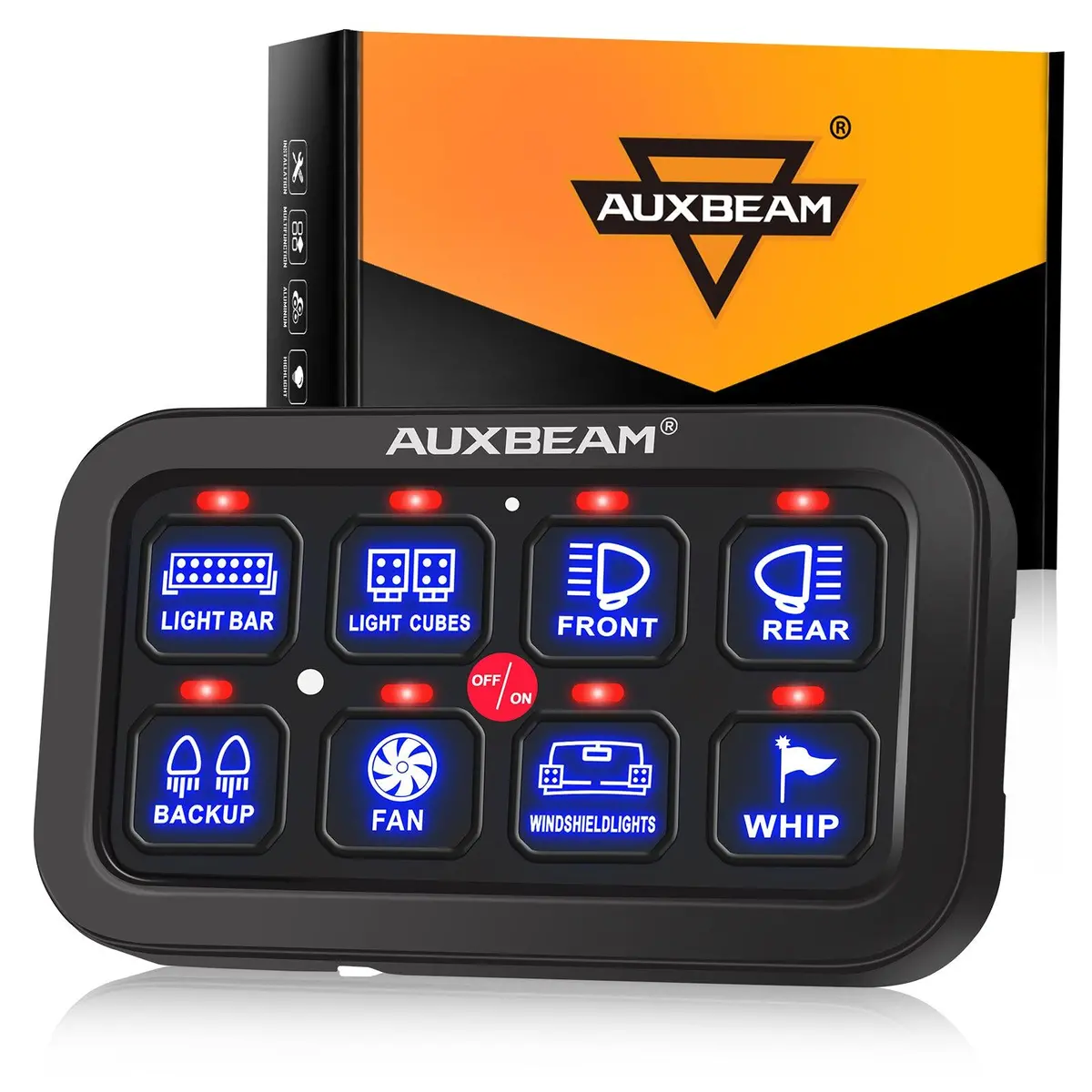 6/8 Gang Led Switch Panel, Off Road Light Controller 1
