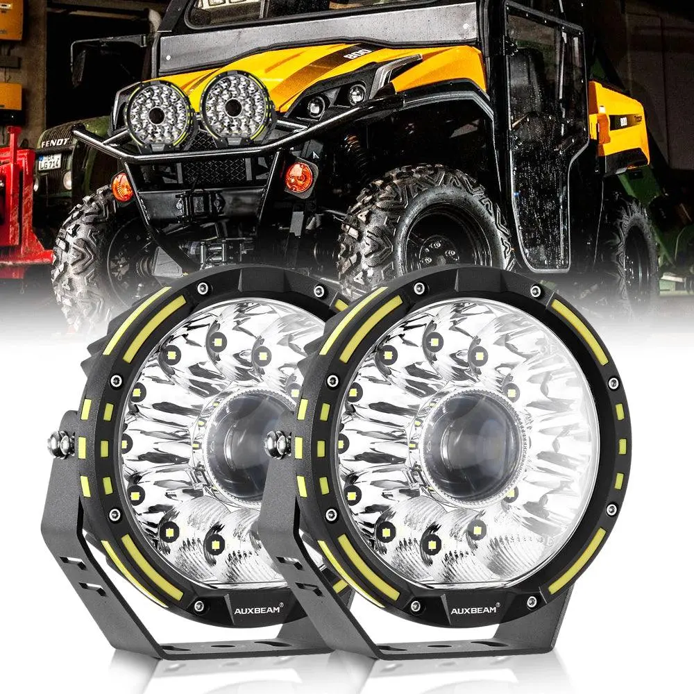(2Pcs/Set) 7 Inch 230W 33332Lm 360-Pro Series Led Driving Lights+Amber/Black Covers(Optional) For Atv Utv Side By Side 4X4 1