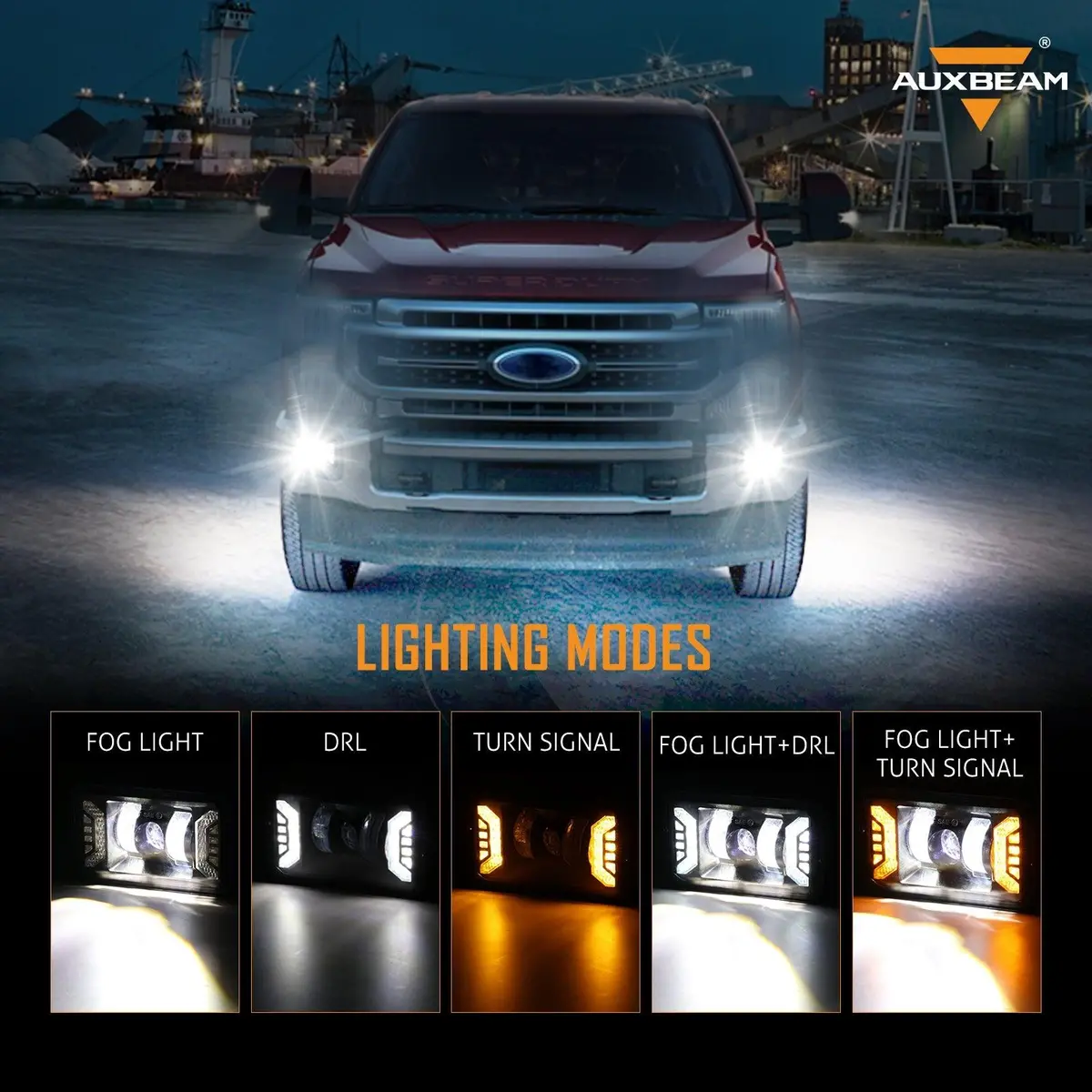 (2Pcs/Set) Led Fog Lights Assembly With Drl/ Turn Signal Lights For Ford F150 2015 2016 2017 2018 2019 2020 1