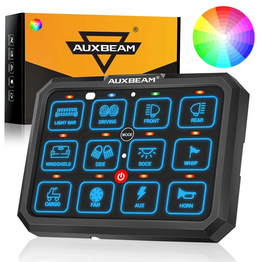 Rgb Series 12 Gang (Rb120) Rgb Switch Panel, Toggle/ Momentary/ Pulsed Mode Supported (Two-Sided Outlet) 1