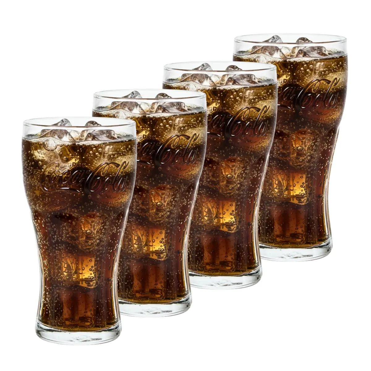 Coca Cola Glazen - Longdrinkglazen - Frisdrankglazen - Classic - 370 Ml - 4 Stuks 1