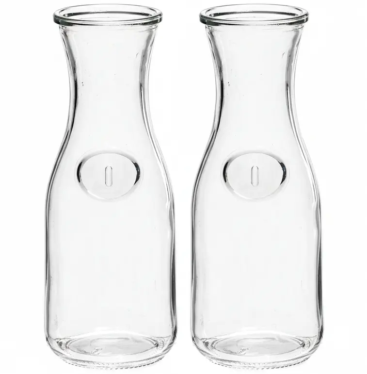 Cookinglife Karaf / Waterkaraf / Schenkkan - 1 Liter - 2 Stuks 1
