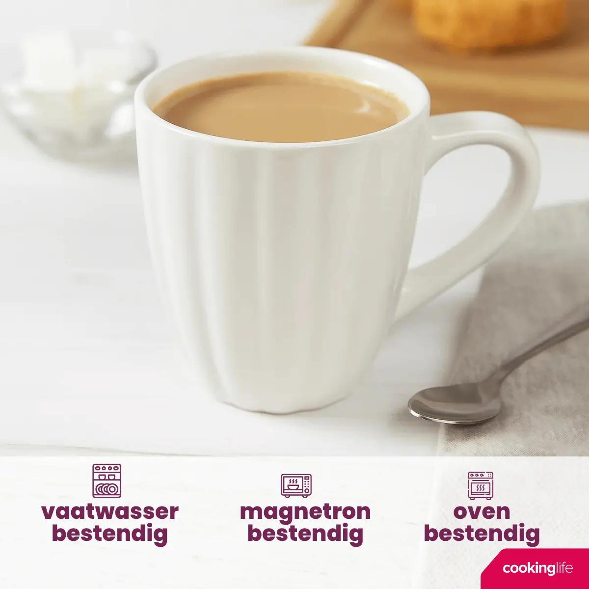 Cookinglife Mokken Cardida Off White 350 Ml - 6 Stuks 2