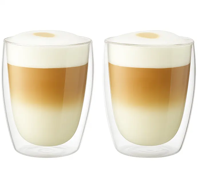 Cookinglife Dubbelwandige Latte Macchiato Glazen 380 Ml - 2 Stuks 1