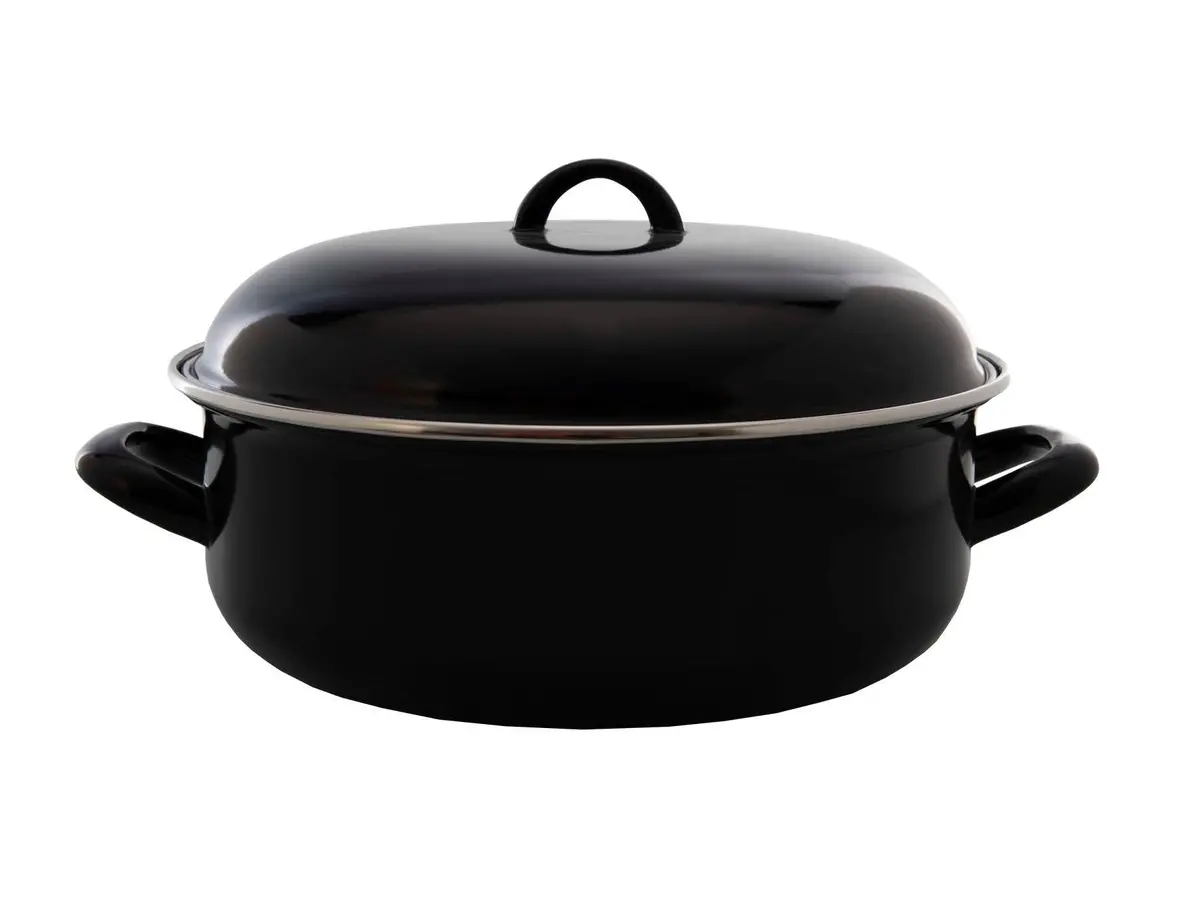 Cookinglife Braadpan Met Deksel - Emaille - Cooking - Ø 22 Cm / 2 Liter - Geëmailleerde Anti-Aanbaklaag 1