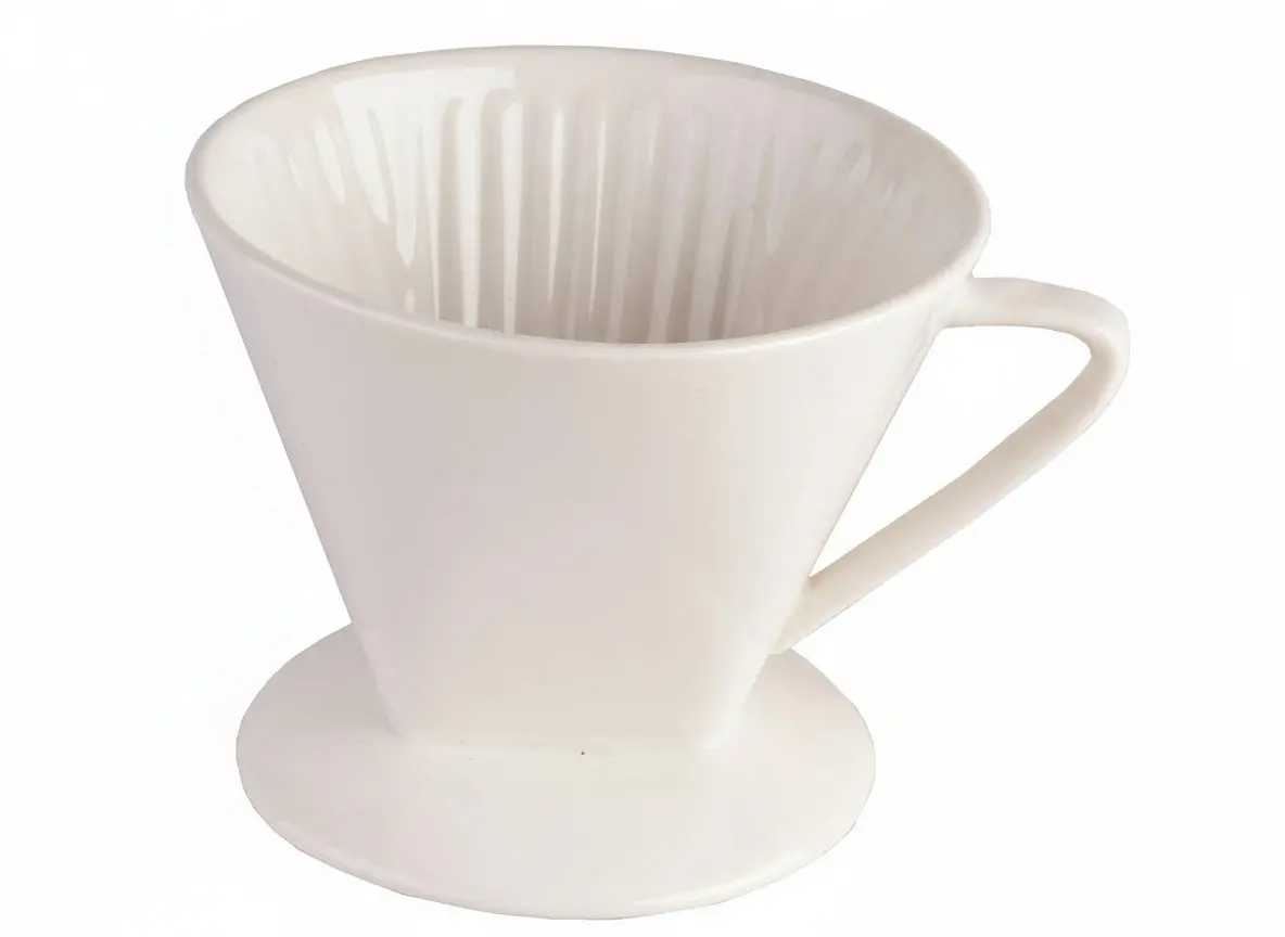 Cookinglife Koffiefilterhouder Barista Porselein - Maat 4 1