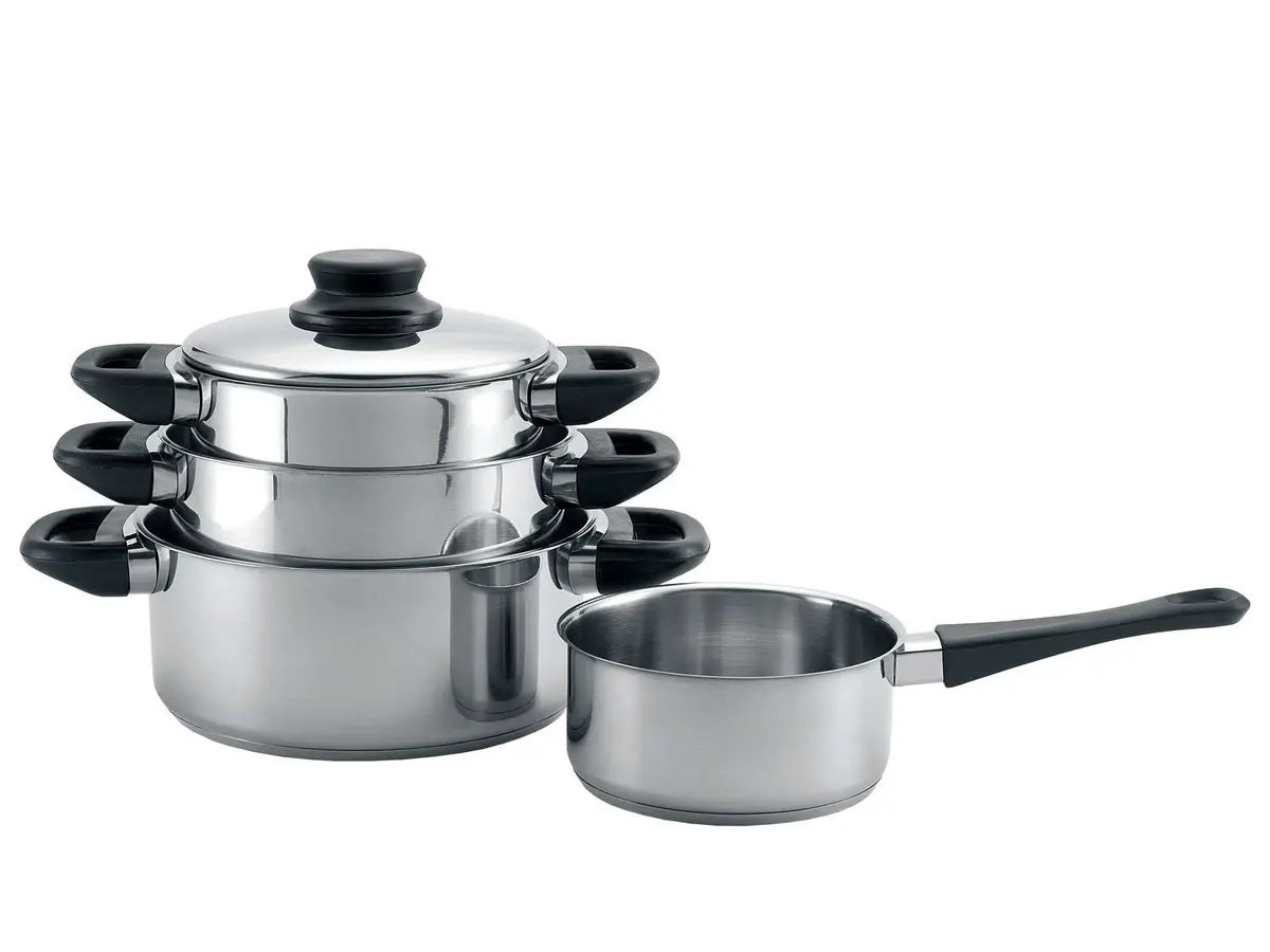 Cookinglife Pannenset Rvs / Zwart 4-Delig 1