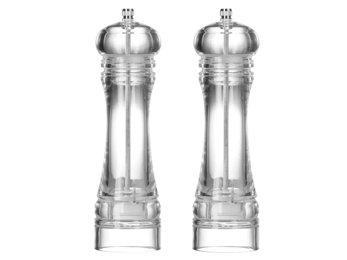 Cookinglife Peper- En Zoutmolen Set Rocca Transparant - 21.5 Cm 1