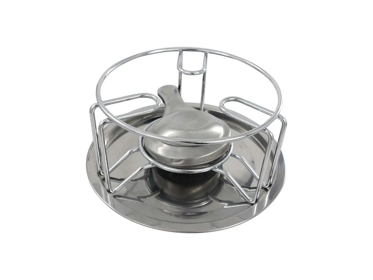 Cookinglife Rechaud Rond Verchroomd Met Brander 1