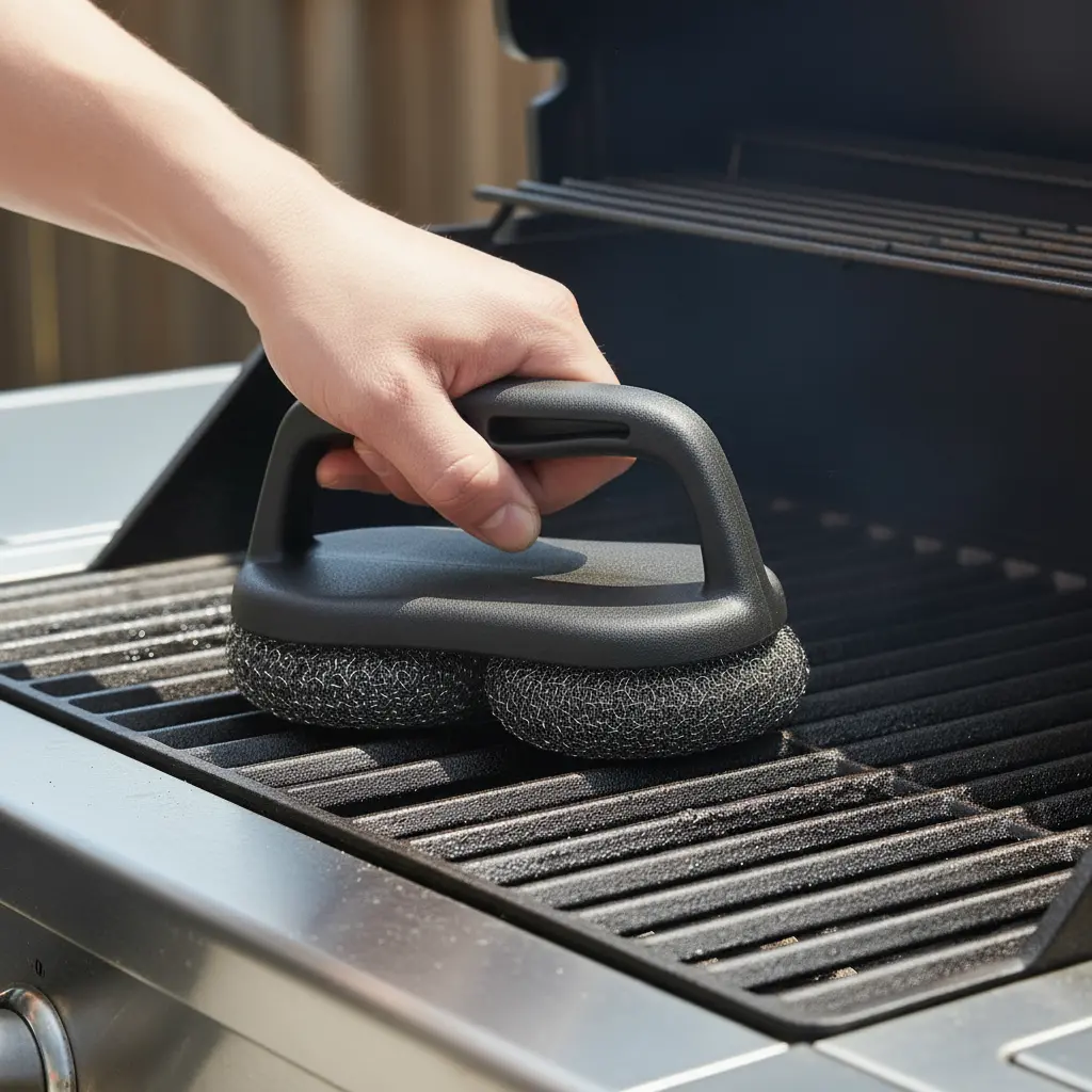 Cookinglife Bbq Reinigingsborstel Fire & Flavour 18 X 9 X 10 Cm - Staalwolborstel - Grillrooster Schoonmaken 2
