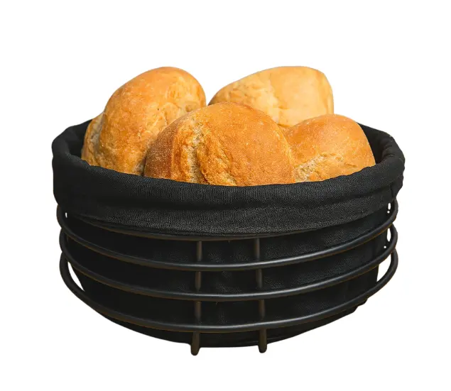 Cookinglife Broodmandje Zwart Metaal Ø 23 Cm 1