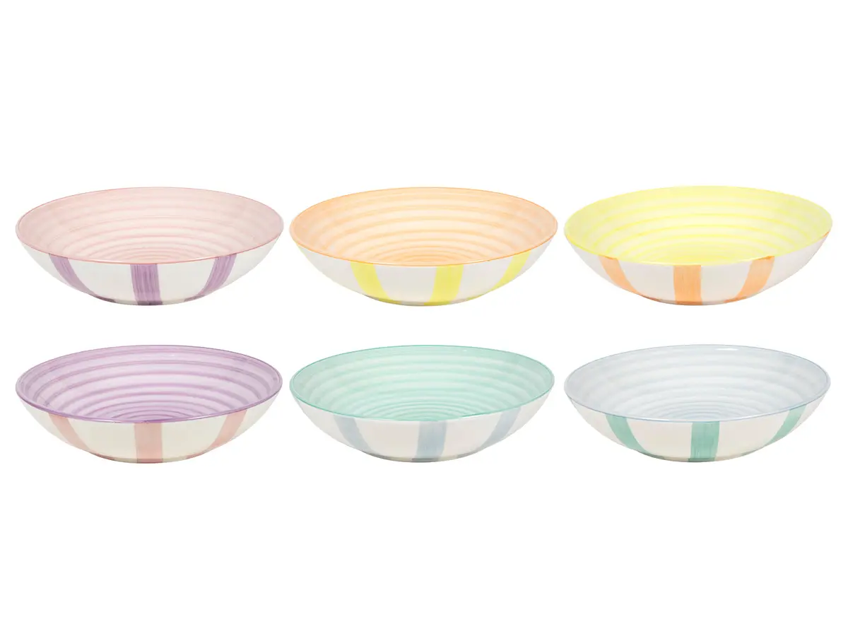 Cookinglife Diepe Borden / Pastaborden Spring Vibes Ø 21 Cm - 6 Stuks 1