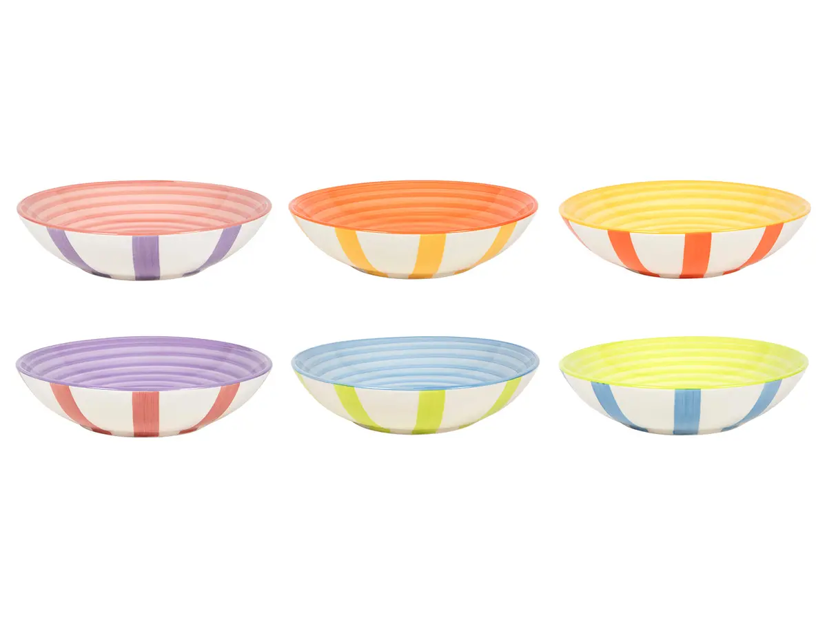 Cookinglife Diepe Borden / Pastaborden Summer Vibes Ø 21 Cm - 6 Stuks 1