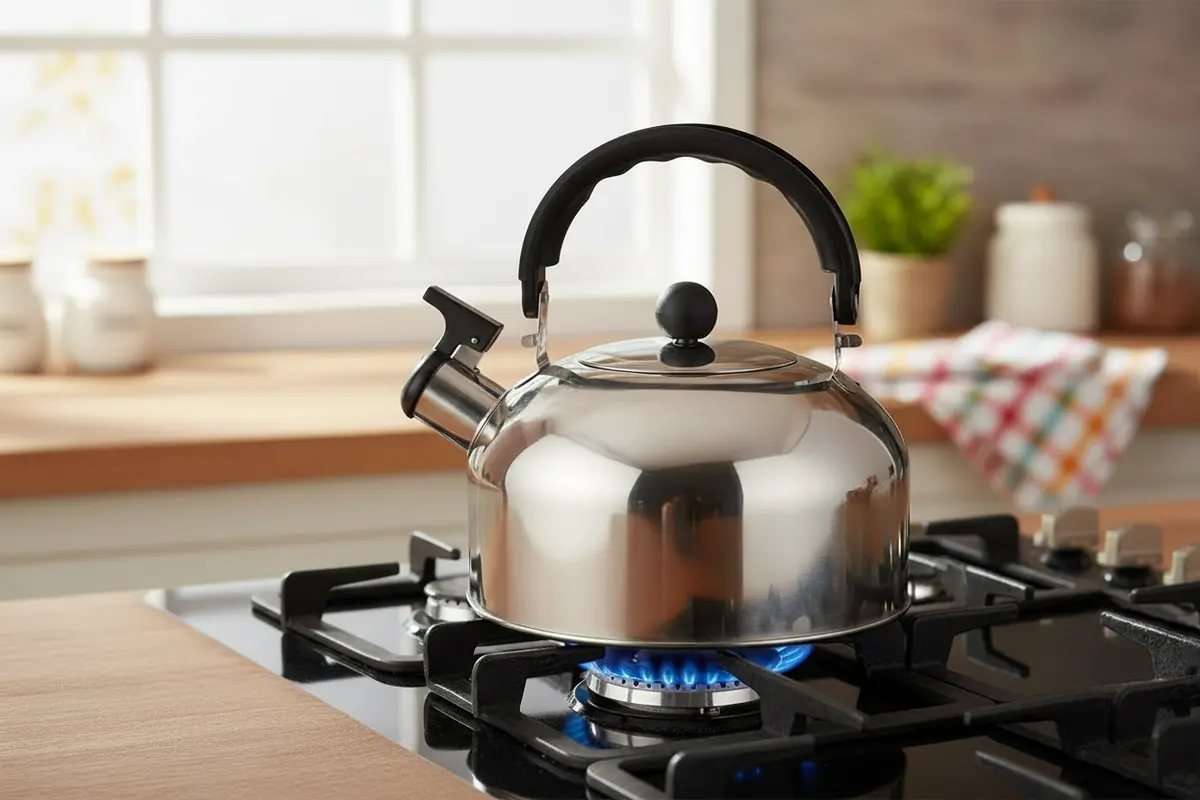 Cookinglife Fluitketel Rvs 2 Liter - Waterkoker Voor Thee En Koffie 2