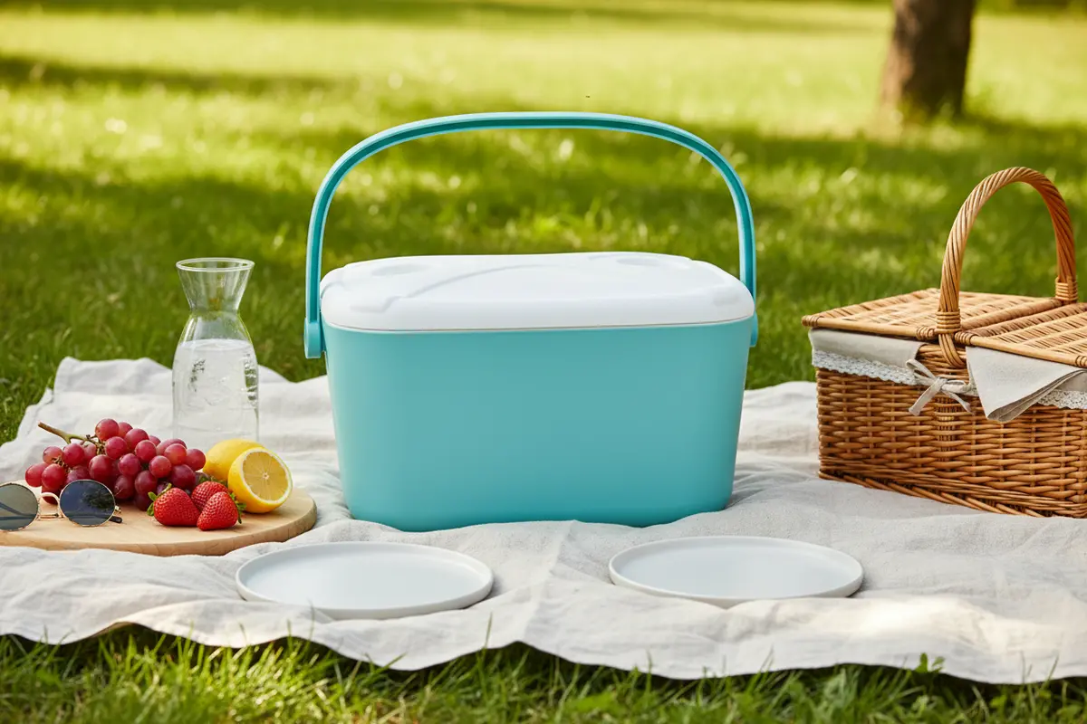 Cookinglife Koelbox Kunststof 20 Liter - Draagbare Koelbox Turquoise Voor Picknicks 2