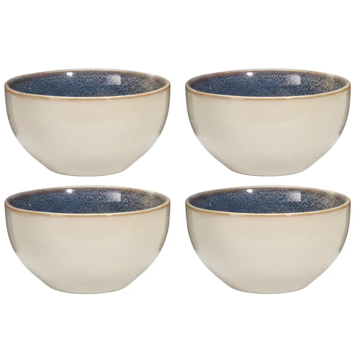 Cookinglife Soepkommen / Kommen Serene Blue Ø 14 Cm - Aardewerk - 4 Stuks 1