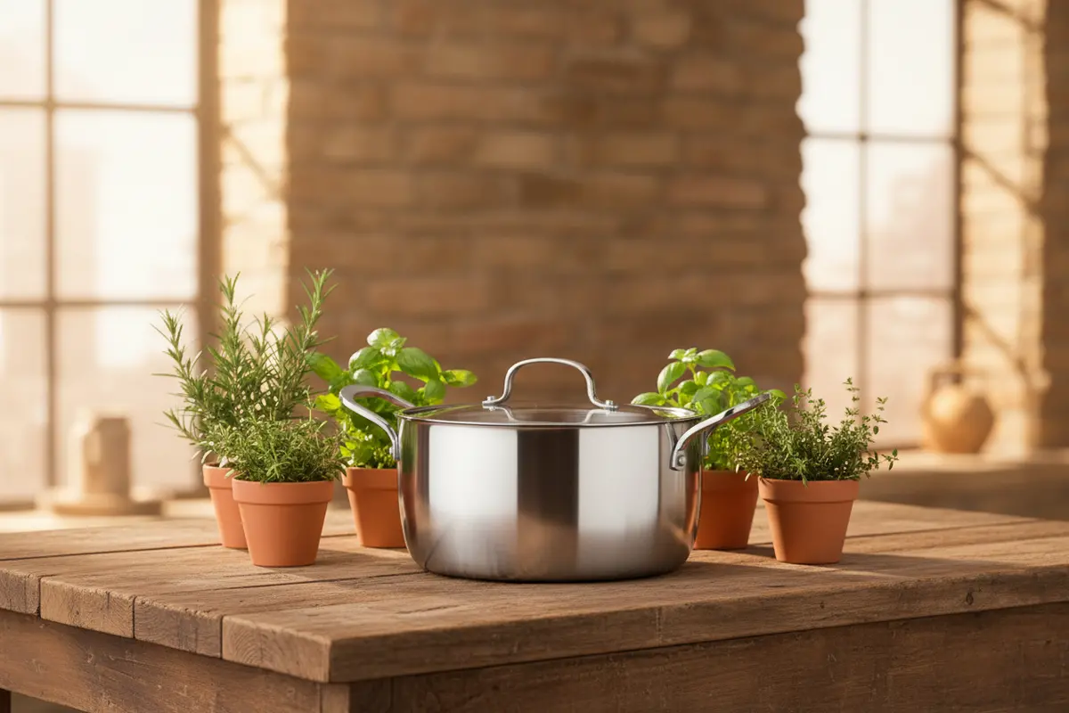 Cookinglife Kookpan Met Glazen Deksel Signature Steel - Rvs - Ø 24 Cm / 4 Liter - Geschikt Voor Alle Warmtebronnen 2