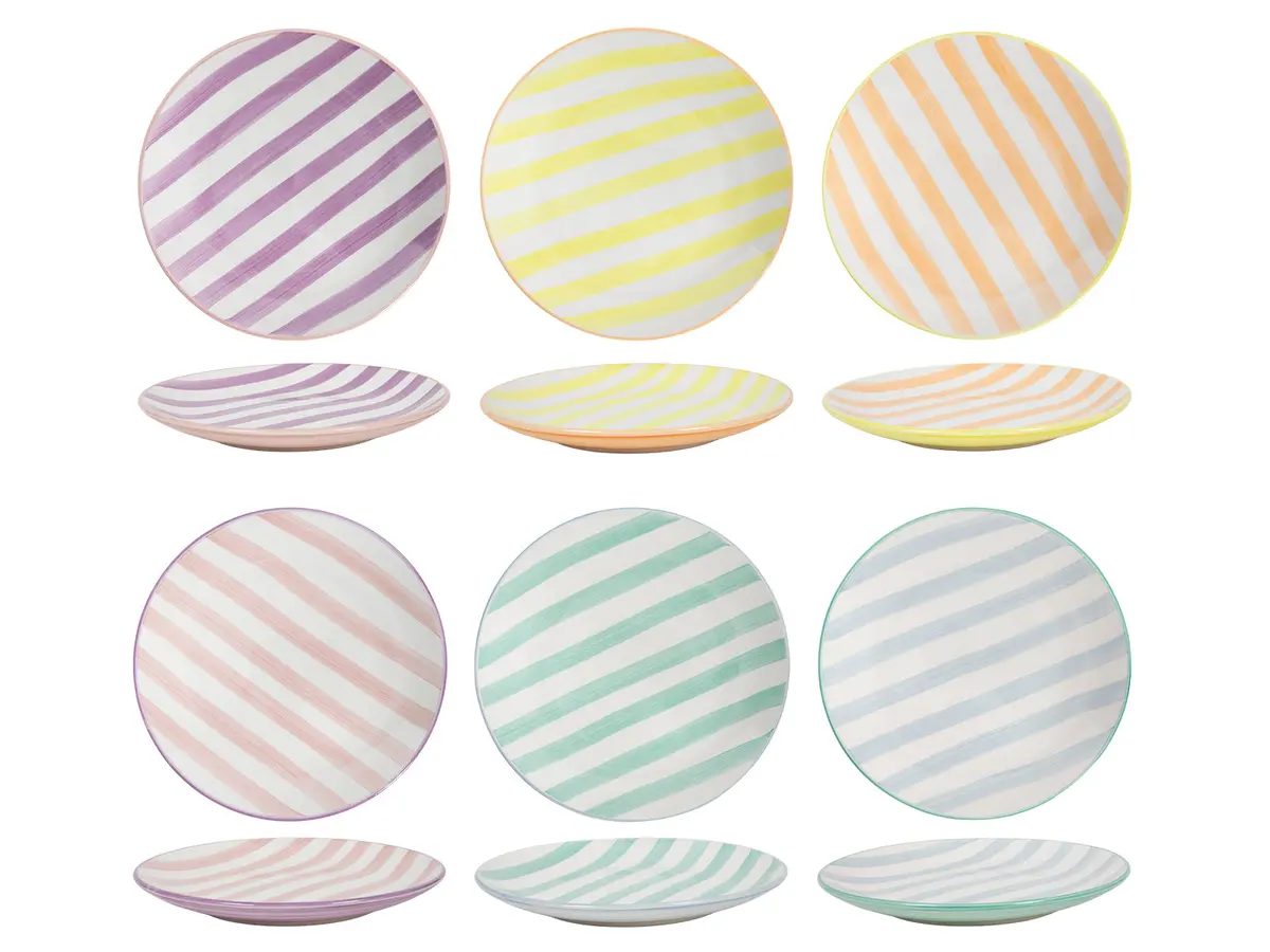 Cookinglife Ontbijtborden / Dessertborden Spring Vibes Ø 19 Cm - 6 Stuks 1