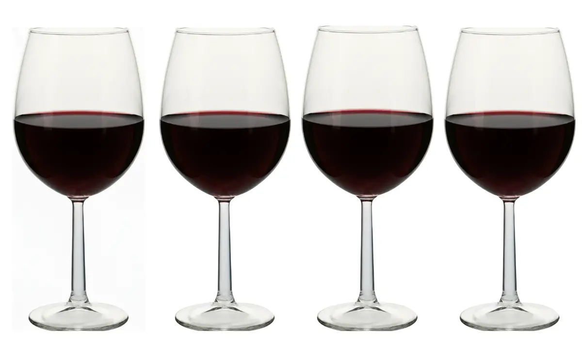 Cookinglife Rode Wijnglazen Milena 580 Ml - 4 Stuks 1