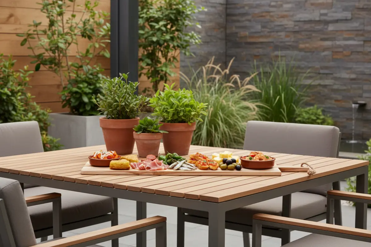 Cookinglife Serveerplank / Tapasplank - Teak - 100 X 20 Cm - Houten Plank Voor Hapjes En Gerechten 2