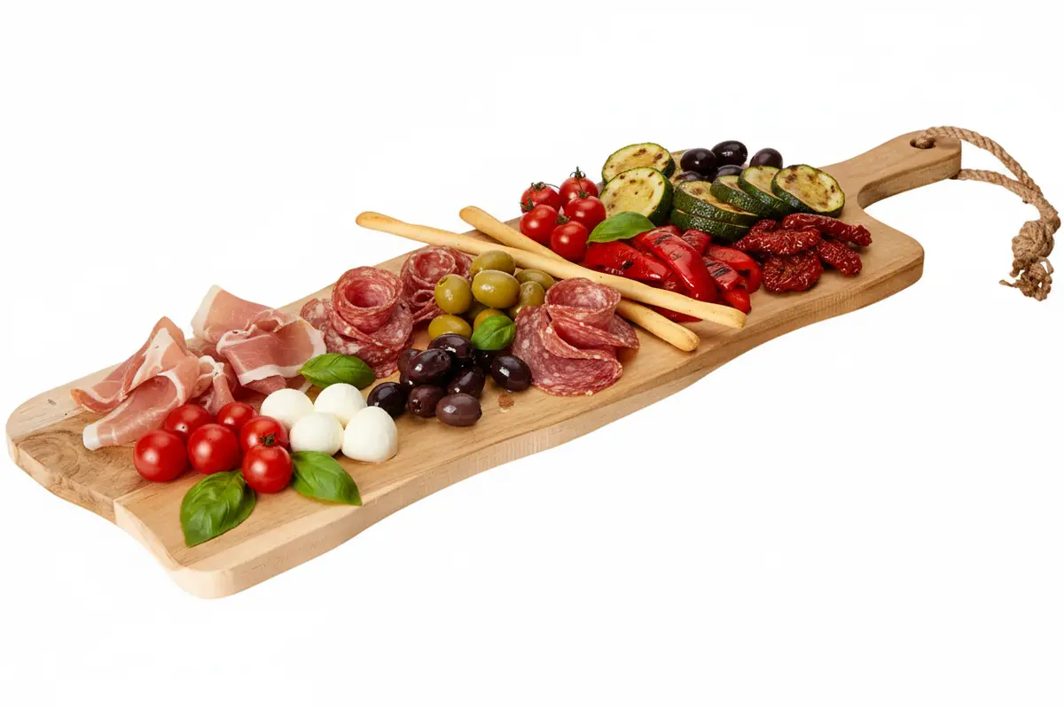 Cookinglife Serveerplank / Tapasplank - Teak - 59 X 20 Cm - Houten Plank Voor Hapjes En Gerechten 1