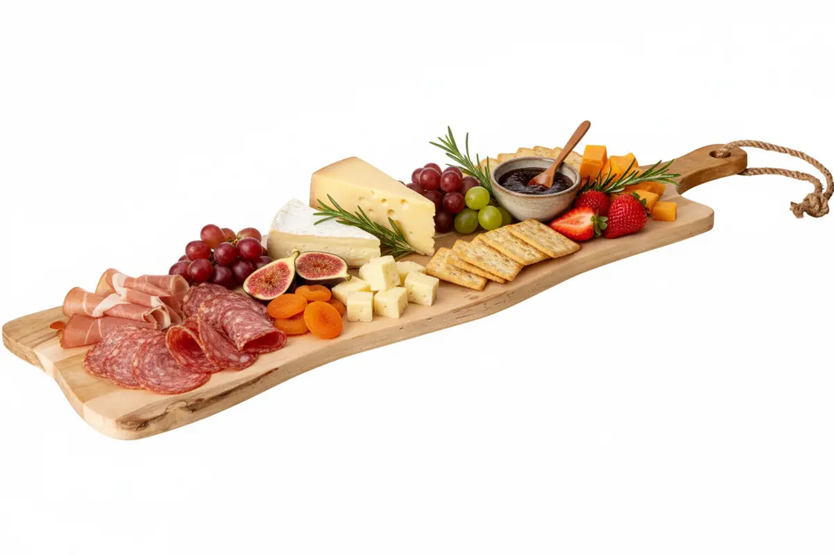 Cookinglife Serveerplank / Tapasplank - Teak - 69 X 20 Cm - Houten Plank Voor Hapjes En Gerechten 1