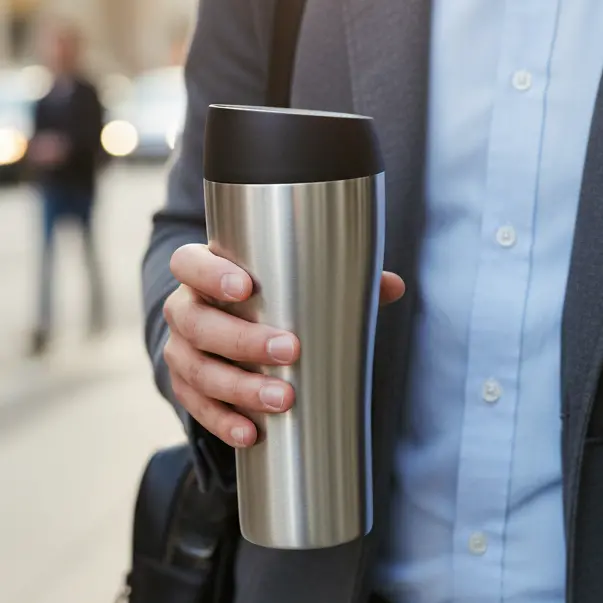 Cookinglife Thermosbeker Rvs 350 Ml - Drinkbeker To Go Lekvrije Deksel 2