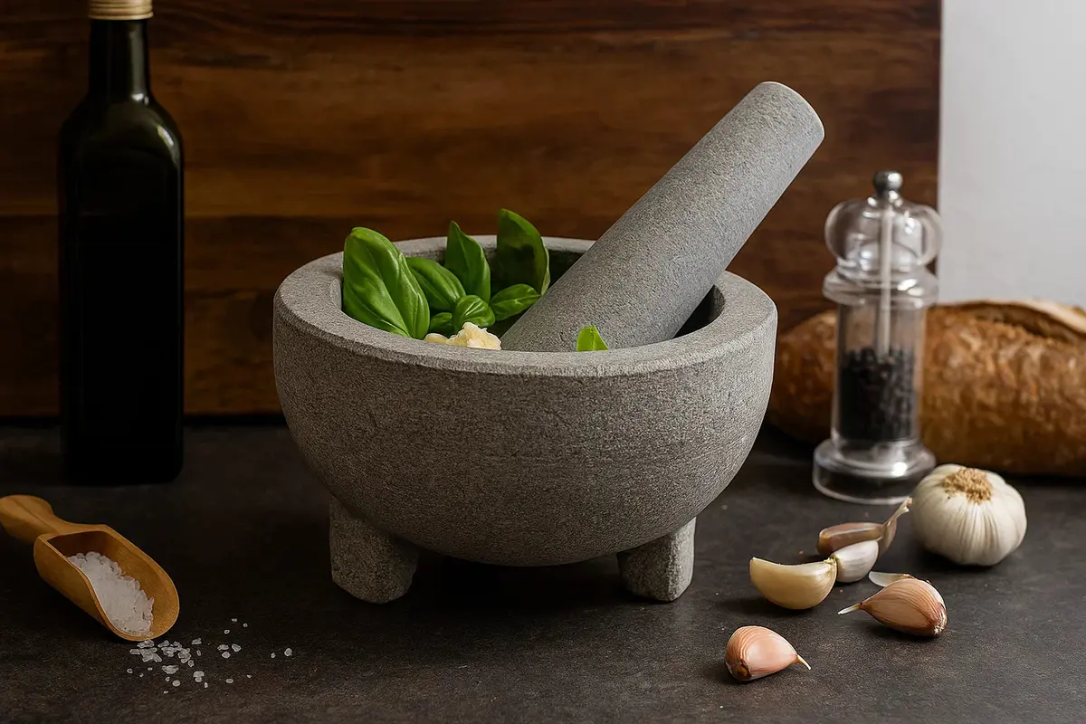 Cookinglife Vijzel Op Voet Organic Graniet Ø 14.5 Cm 2