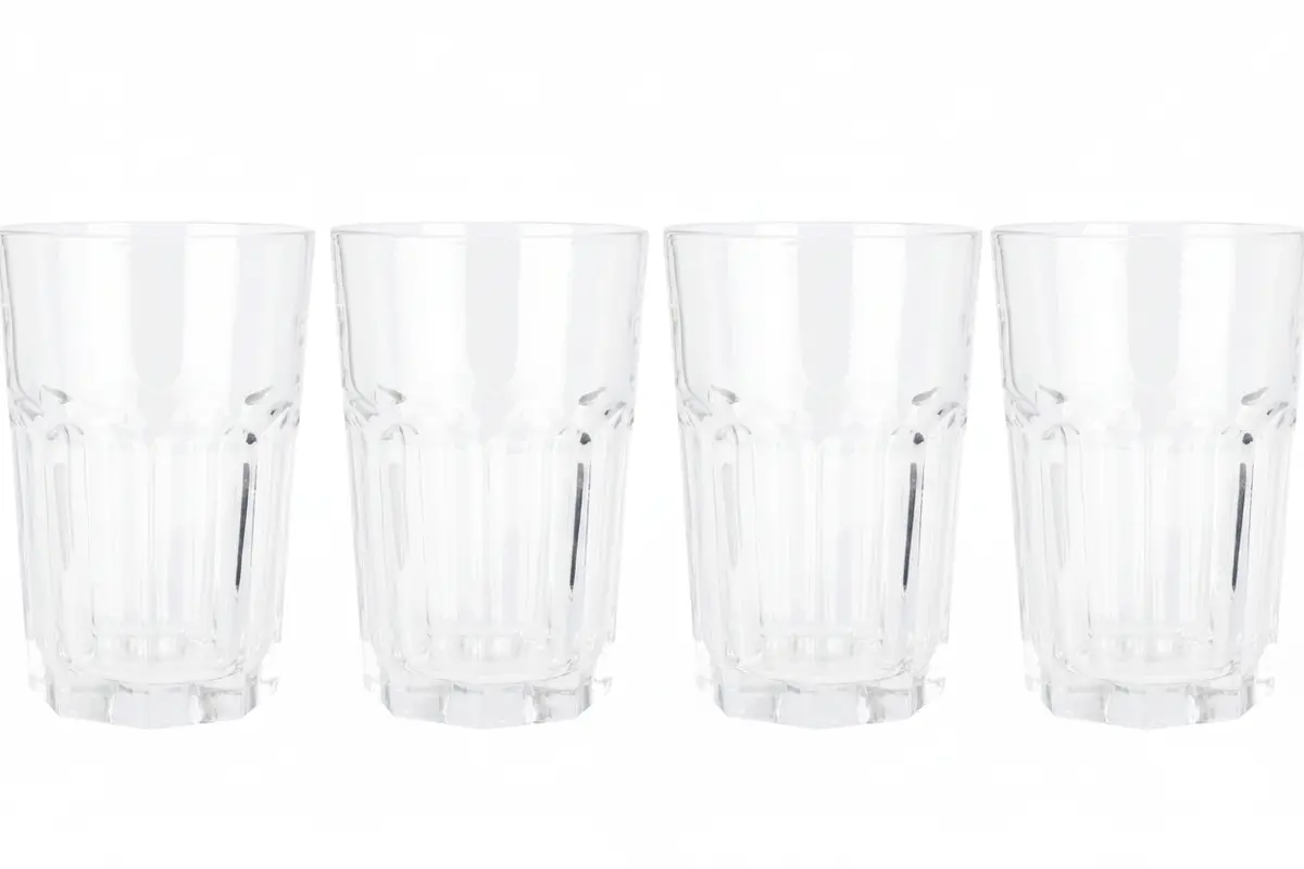 Cookinglife Waterglazen 500 Ml Glas - Stapelbare Drankglazen Set Van 4 1