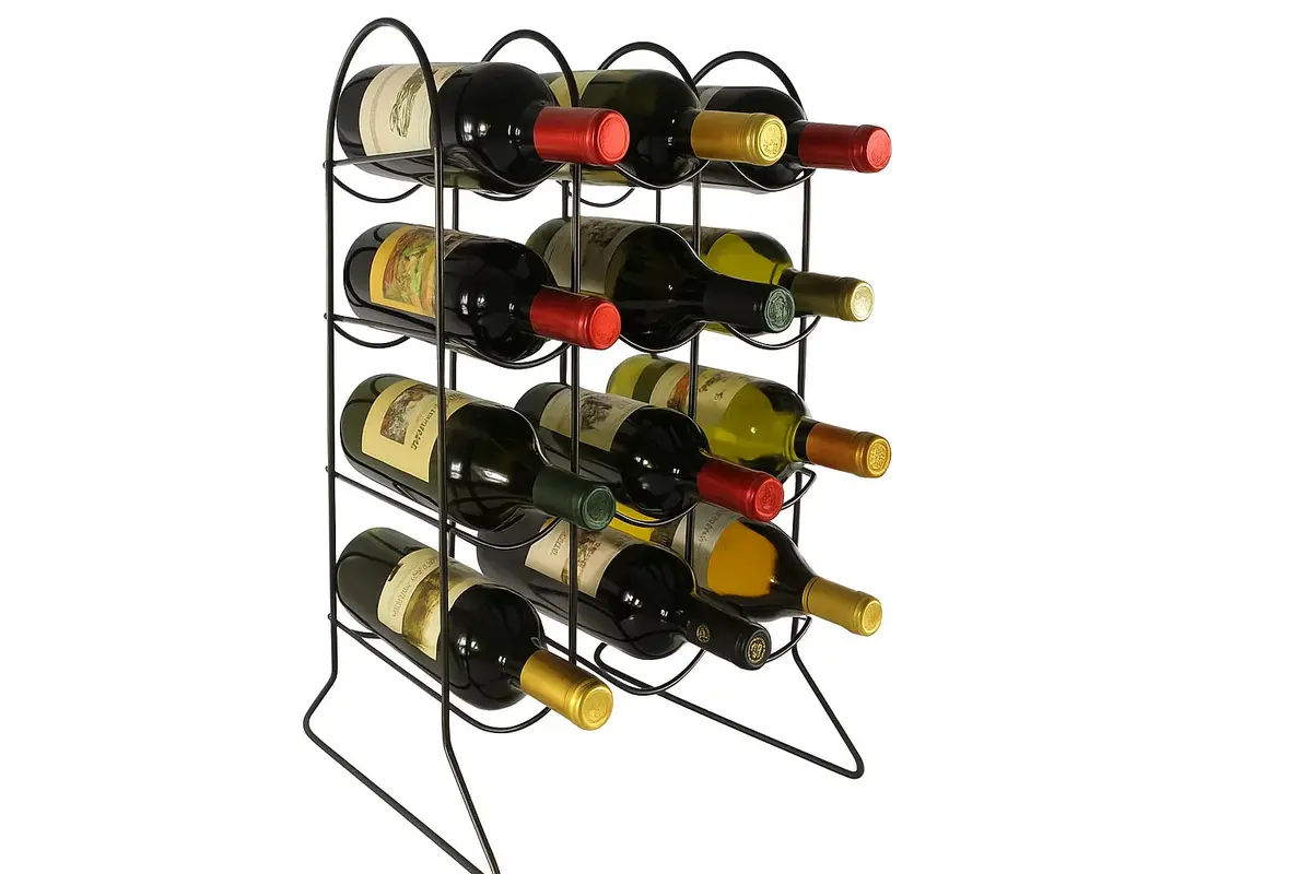 Cookinglife Wijnrek Bar Essentials Zwart - 12 Flessen 1