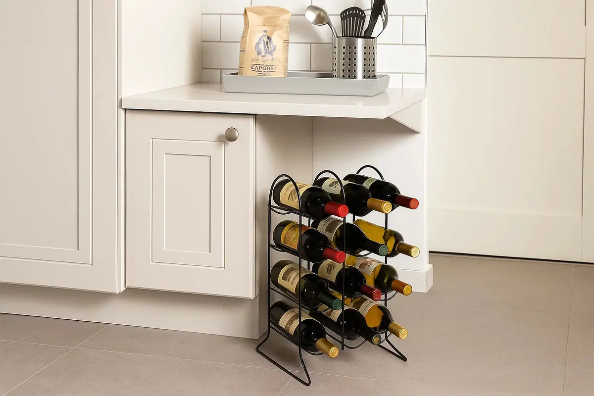 Cookinglife Wijnrek Bar Essentials Zwart - 12 Flessen 2