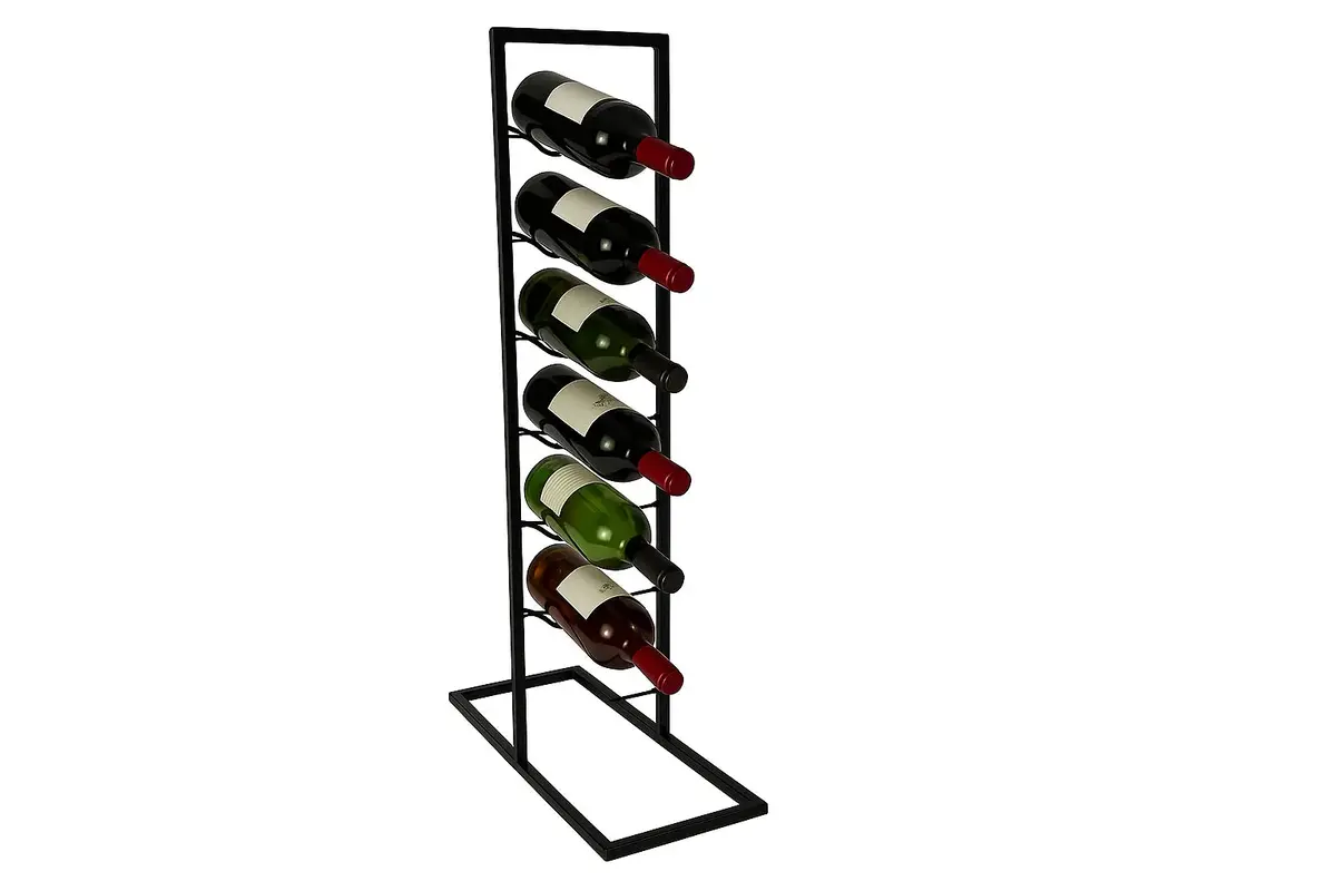 Cookinglife Wijnrek Bar Essentials Zwart - 6 Flessen 1