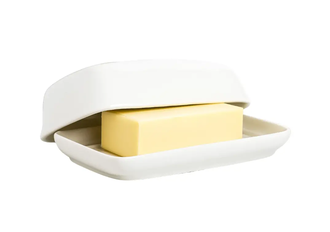 Cookinglife Botervloot Wit Porselein 17.5 X 13 Cm 1